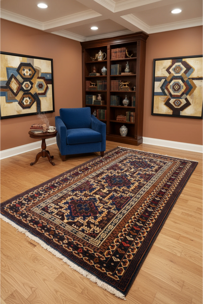 Fine Baluch Hand Knotted  Wool Rug 180x105cm