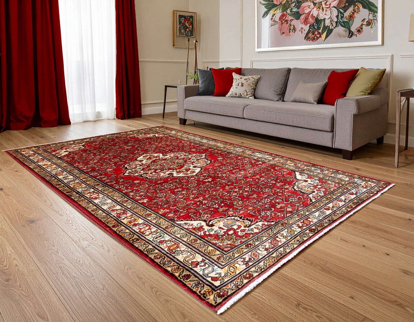Hossainabad - Hand Knotted Wool Rug - 310x160cm