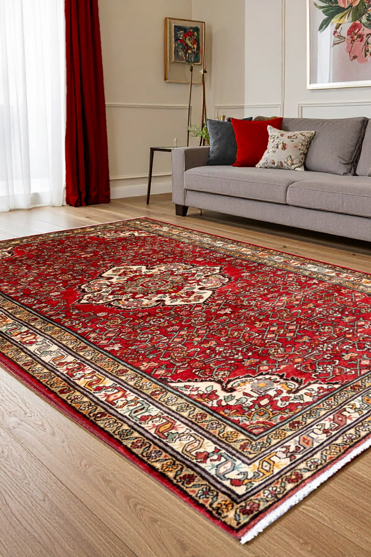 Hossainabad - Hand Knotted Wool Rug - 310x160cm