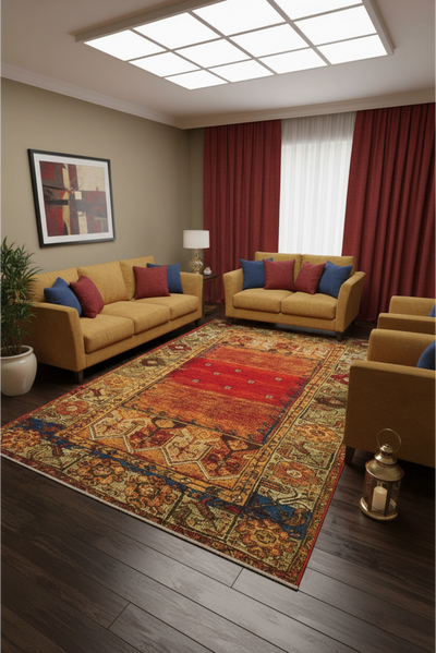 Mexico Border Rug- 107 Multicolours