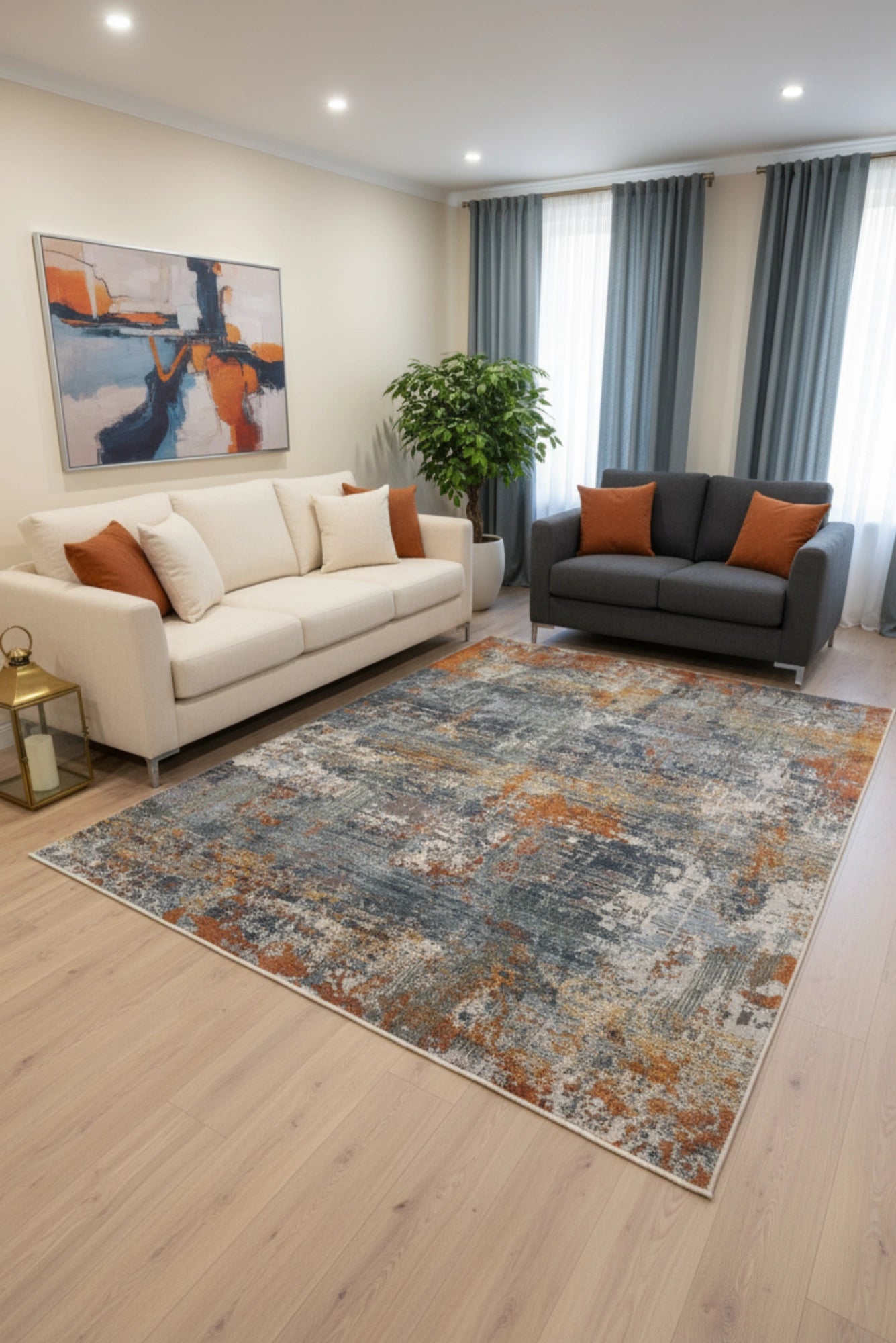 Brilliant Abstract Rug - 103 Multicolours