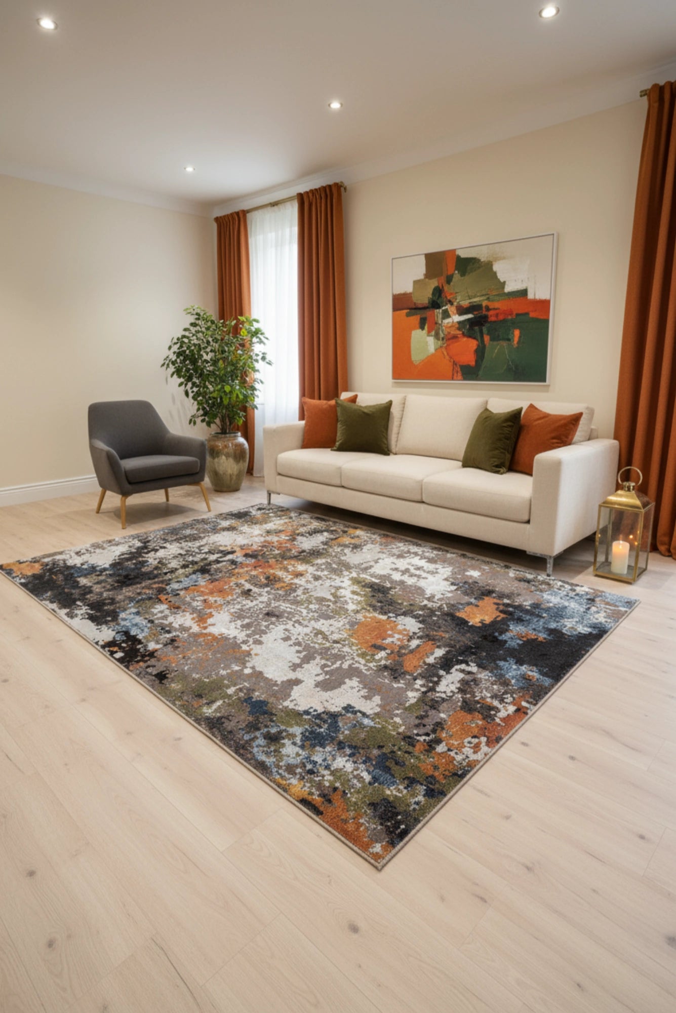 Brilliant Abstract Rug - 109 Multicolours