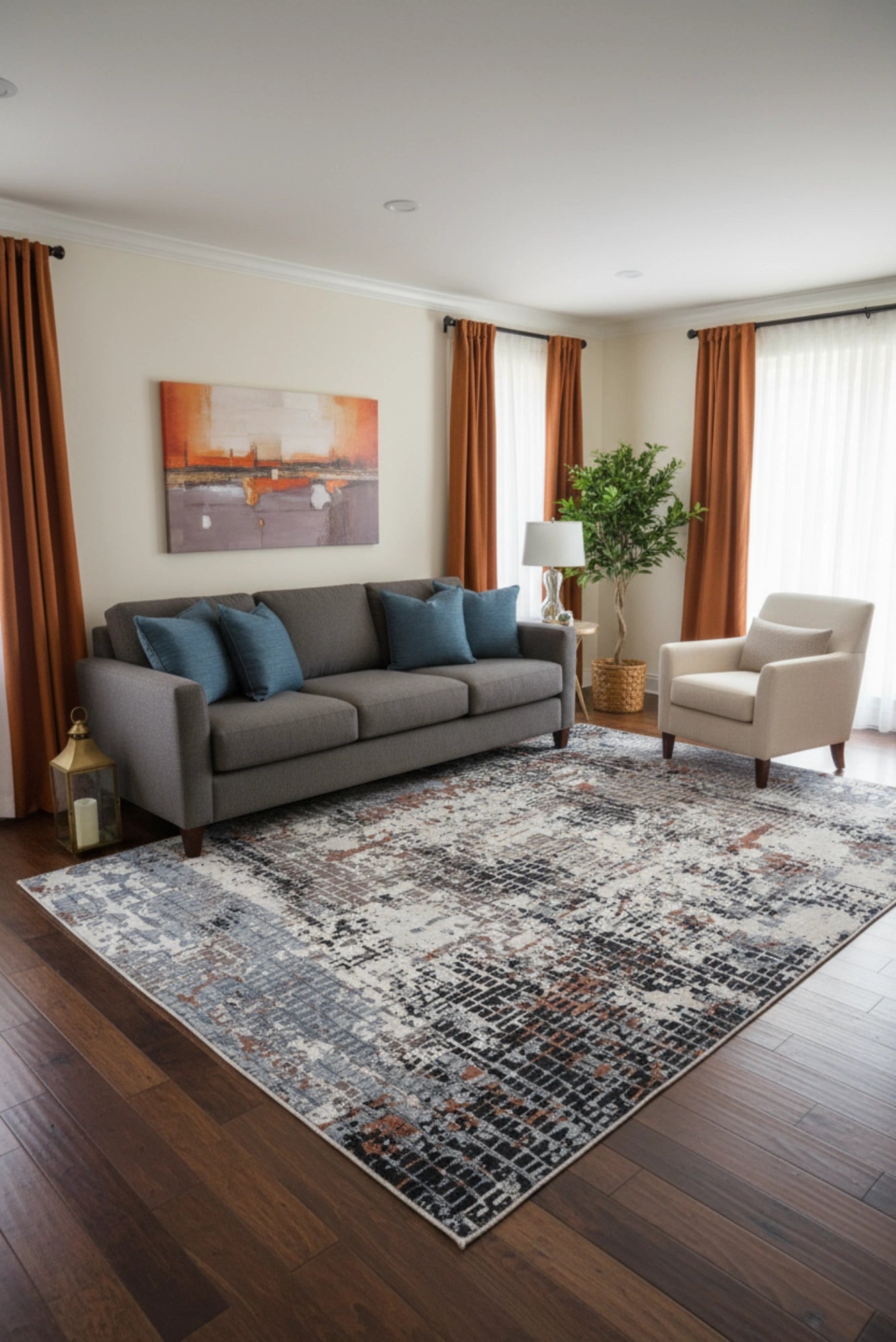 Brilliant Abstract Rug - 106 Multicolours