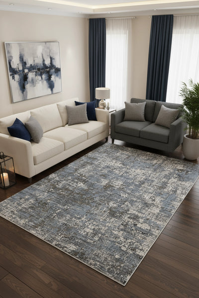 Brilliant Abstract Rug - 107 Blue