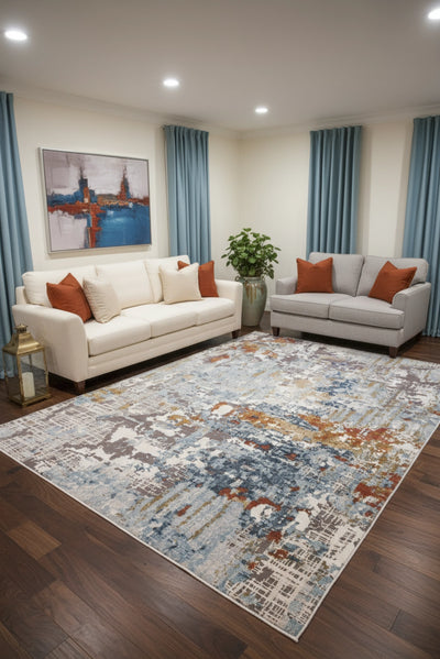 Brilliant Abstract Rug - 104 Multicolours