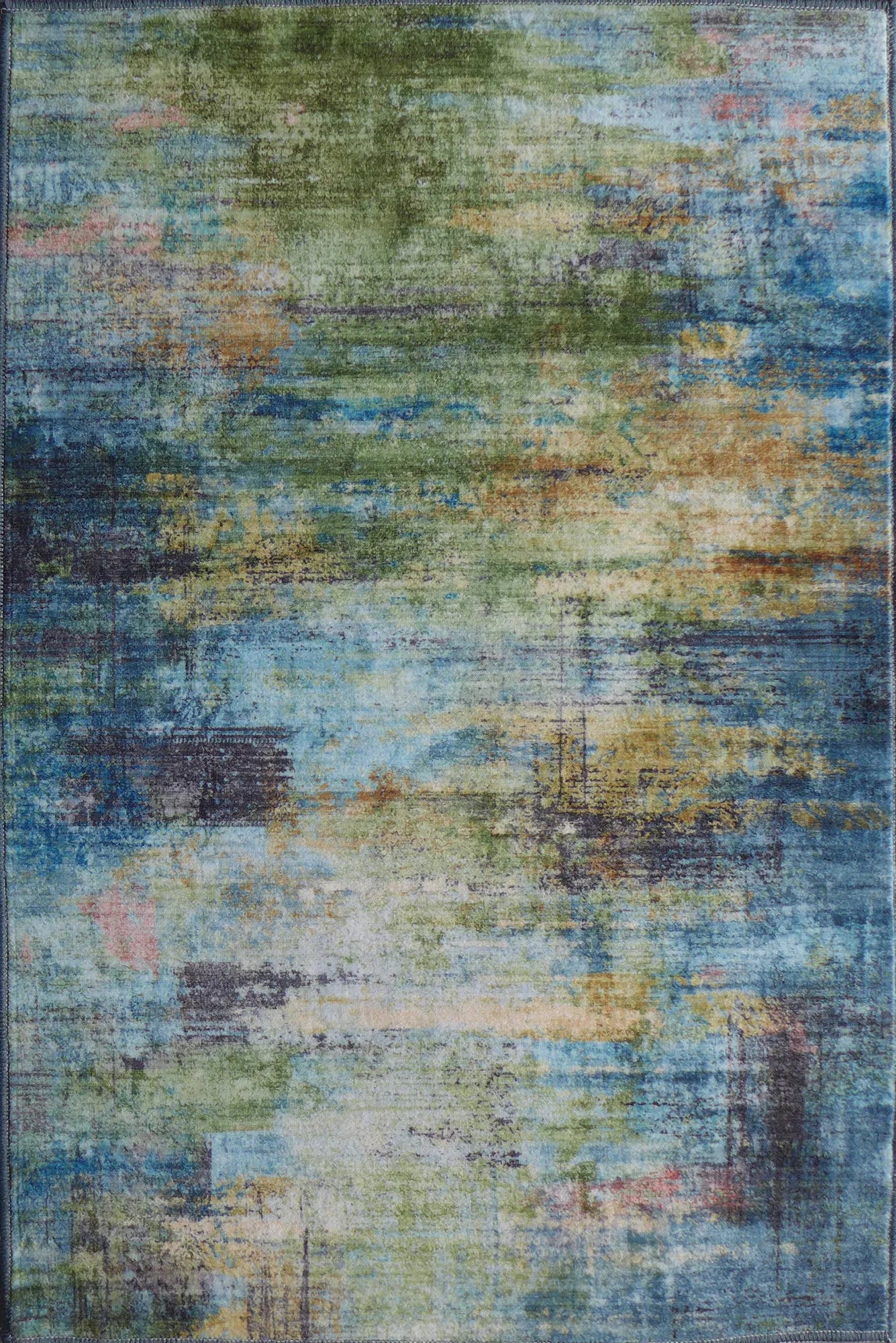 Gia Washable Abstract Rug - 101