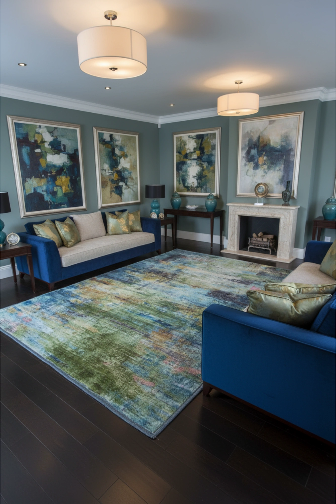 Gia Washable Abstract Rug - 101