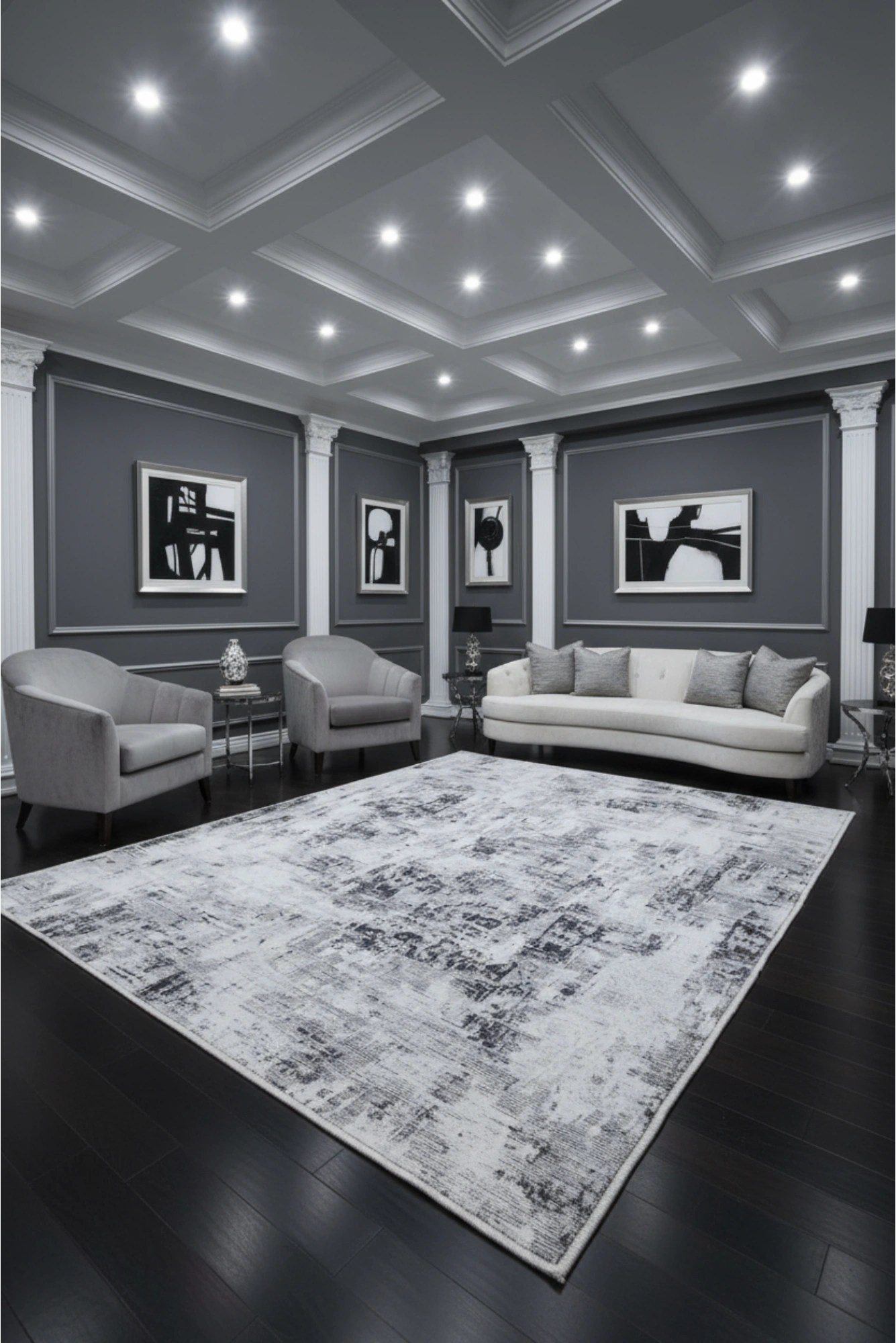 Gia Washable Abstract Rug - 104