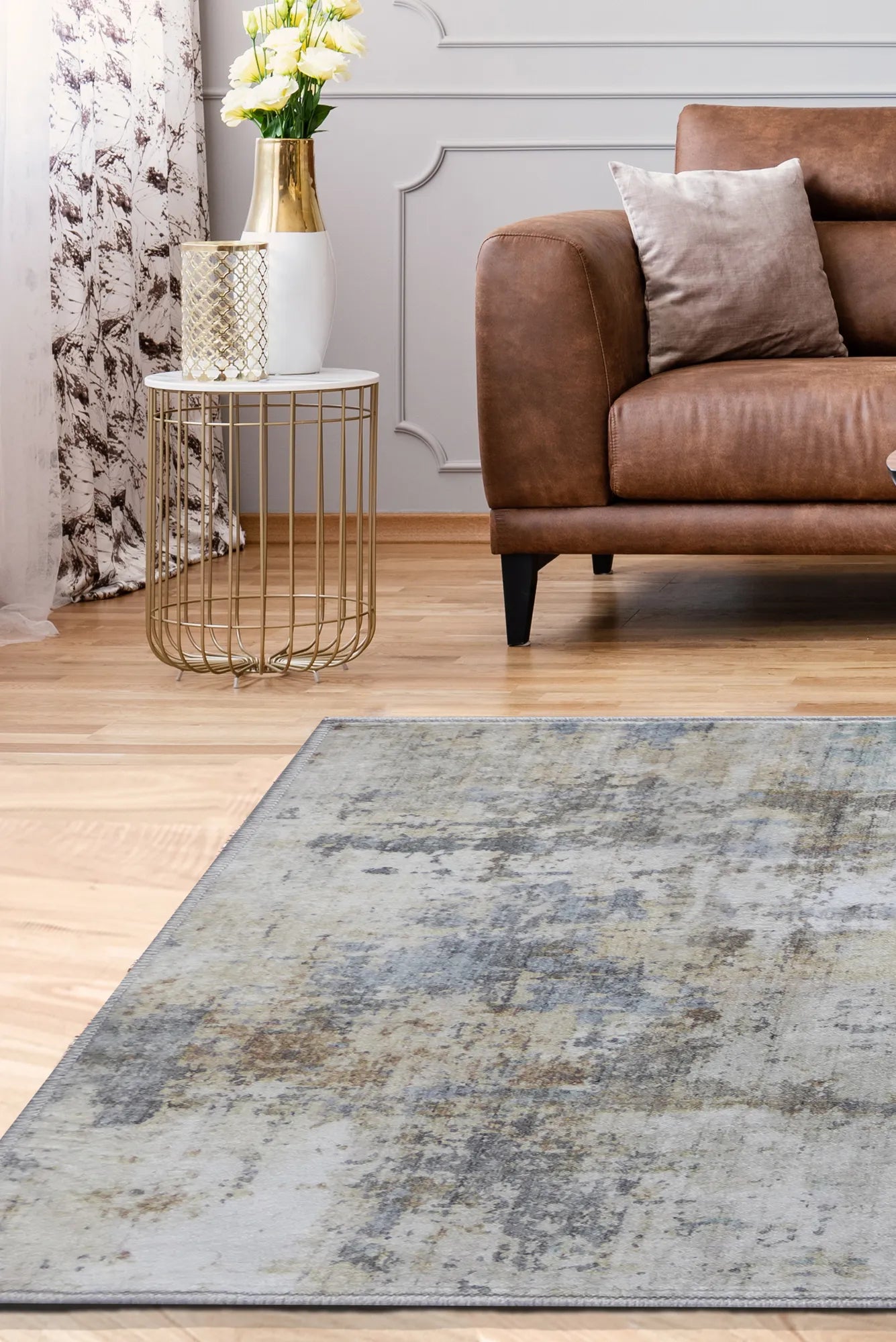 Gia Washable Abstract Rug - 106