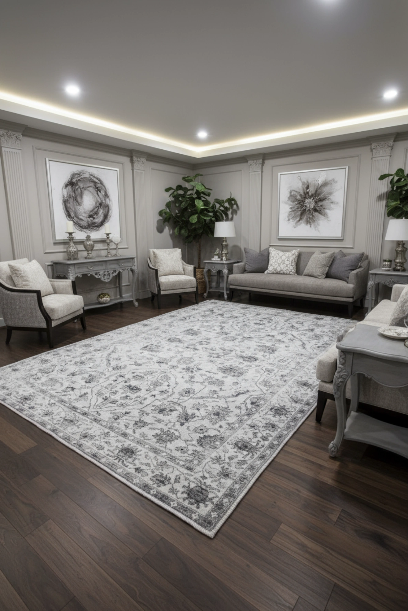 Gia Washable Distressed Rug - 110