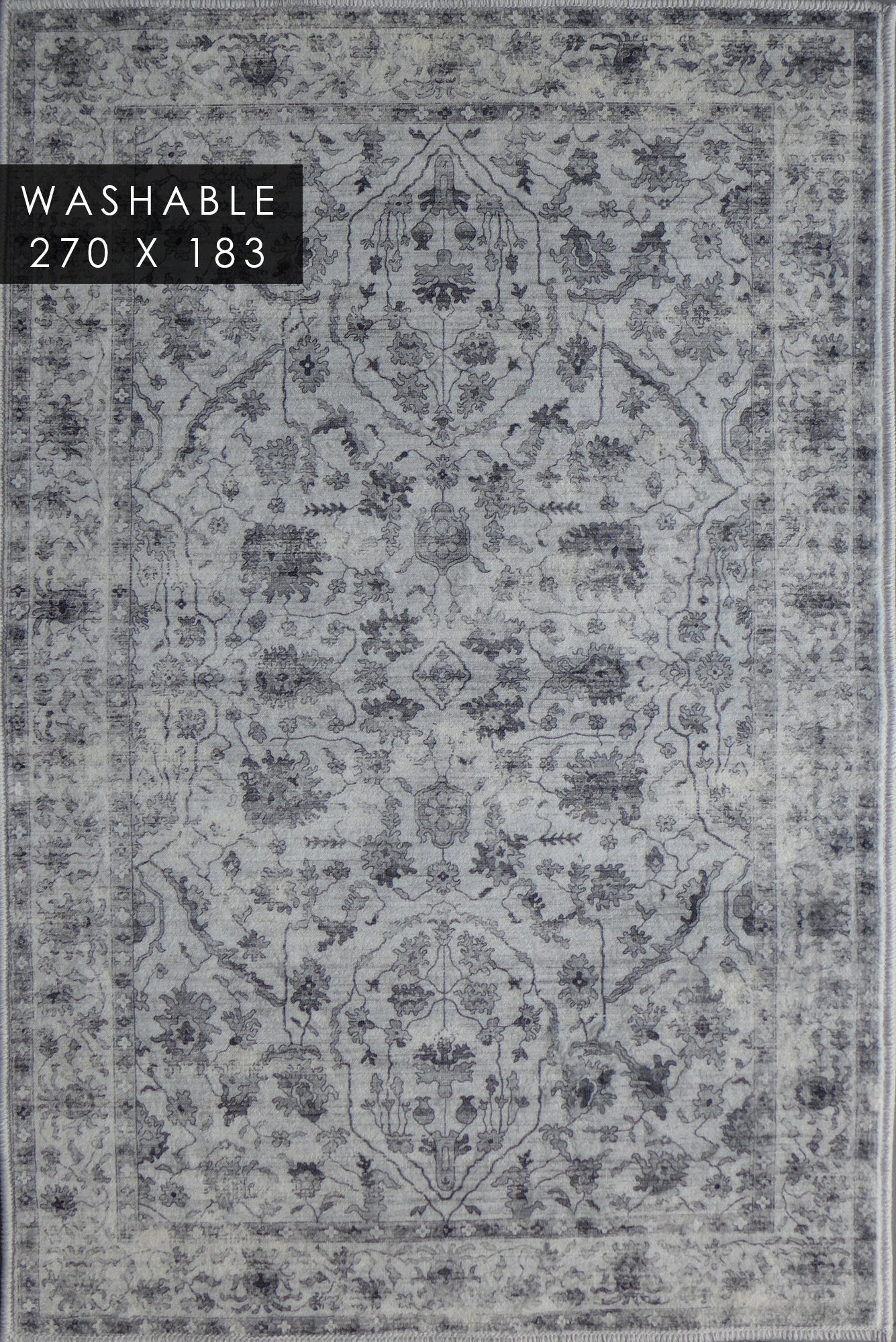 Gia Washable Distressed Rug - 110