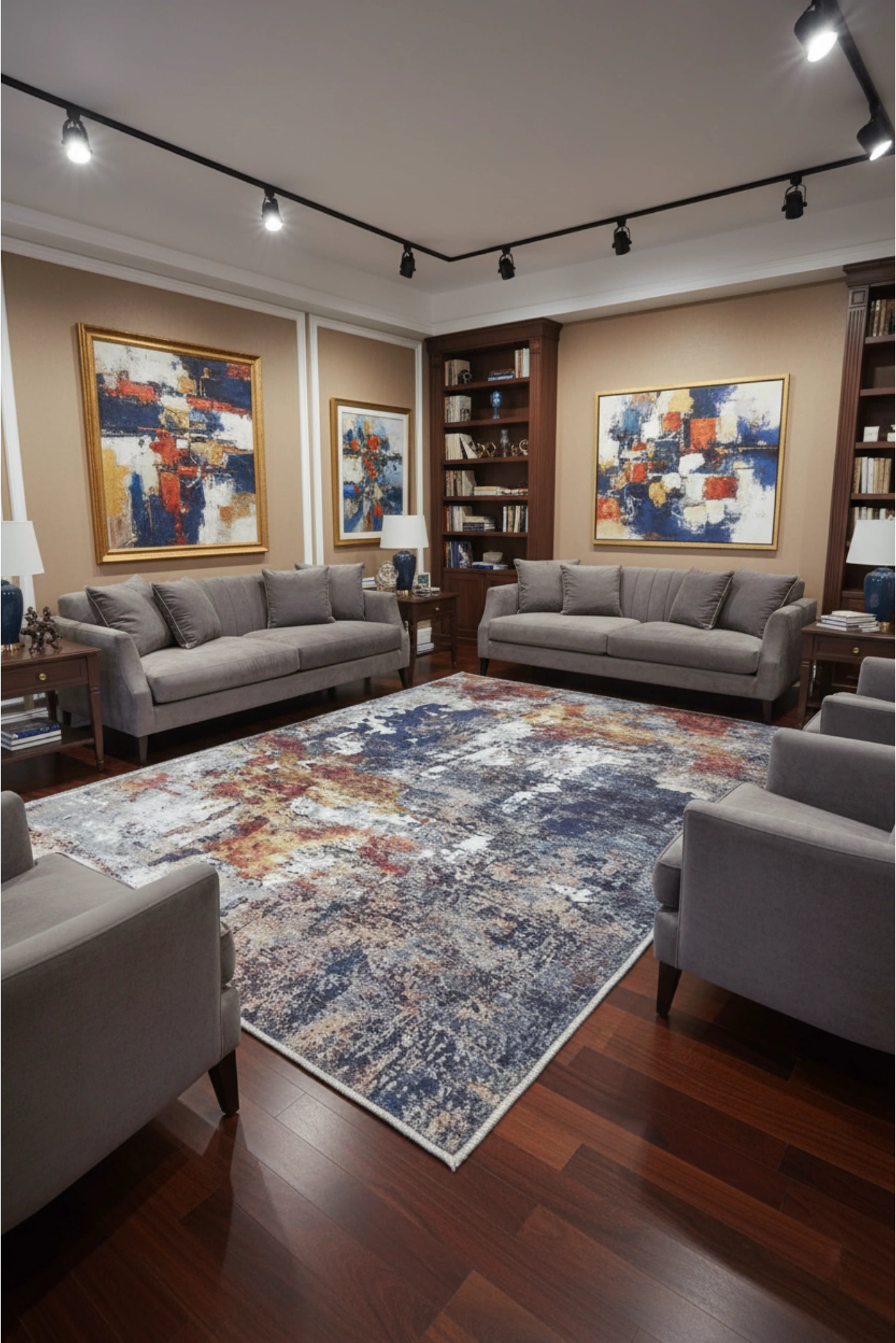 Gia Washable Abstract Rug - 113