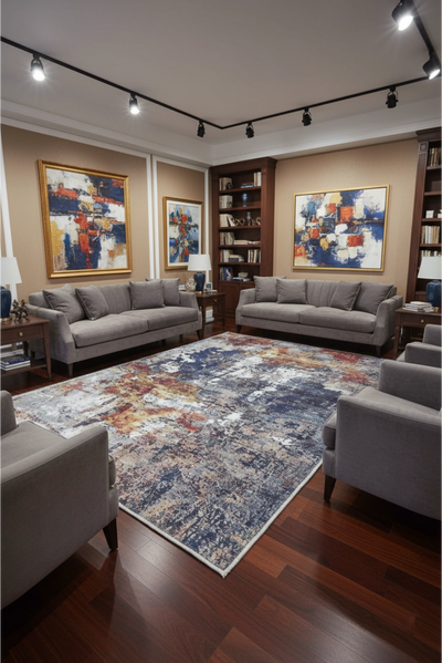 Gia Washable Abstract Rug - 113