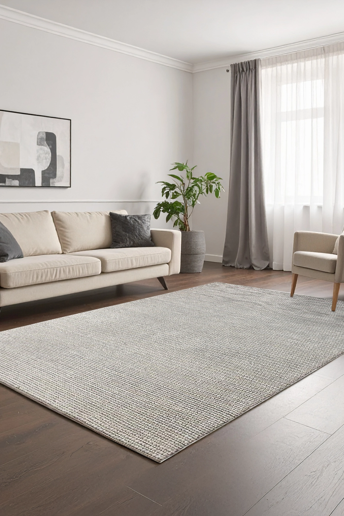 Hampton Handwoven Rug - 115 Beige