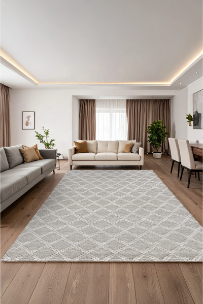 Hampton Handwoven Rug - 118 Grey