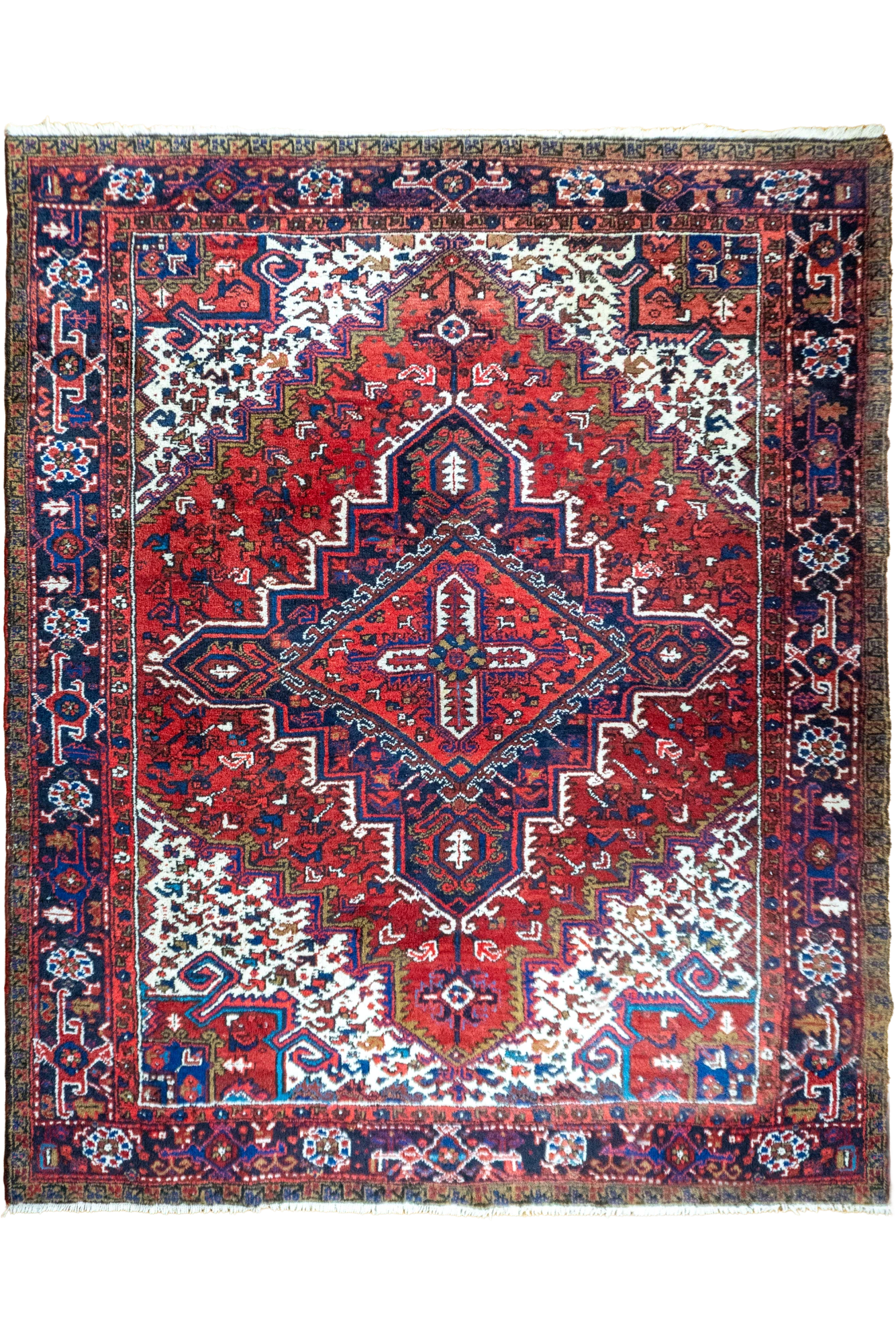 Heriz Persian Hand Knotted Rug 300x245 cms
