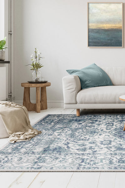 Hobart Distressed Rug - 106 Navy