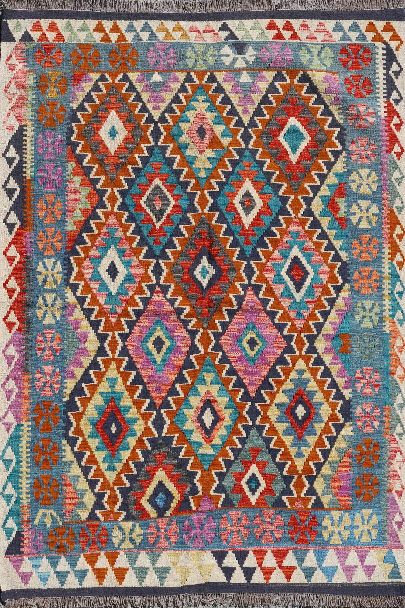 Kilim - Afghan Hand Knotted Rug - 200x150cm | Cyrus Rugs