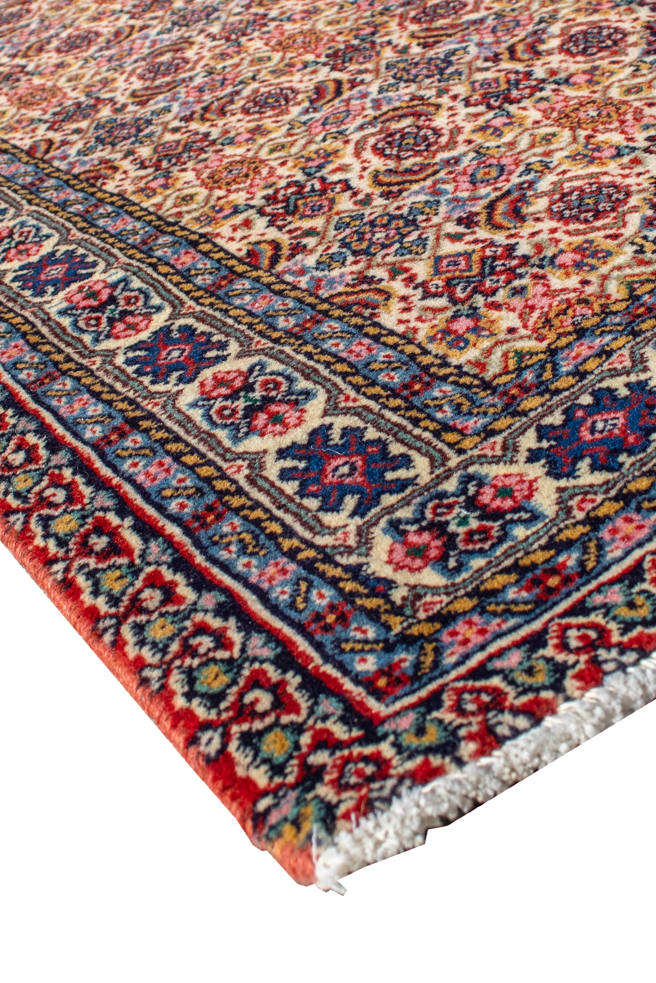 Tabriz Hand Knotted Rug - 348x77cm