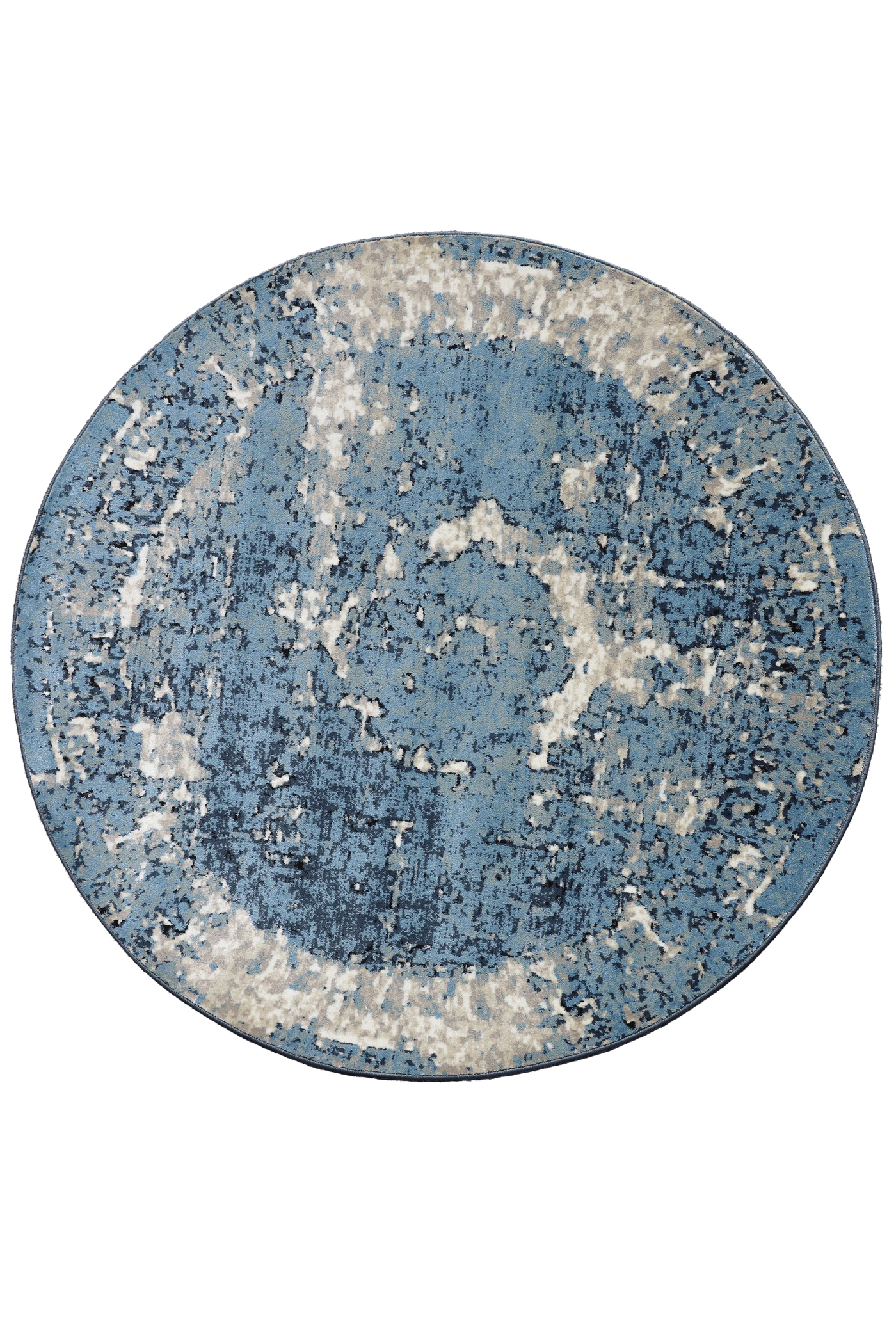Urban Distressed Medallion Rug - 104 Blue