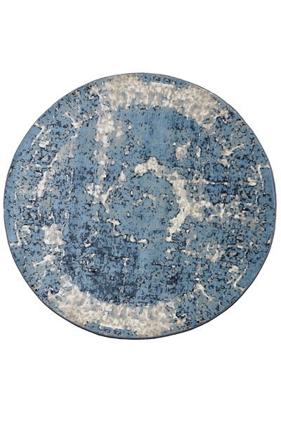 Urban Distressed Medallion Rug - 104 Blue