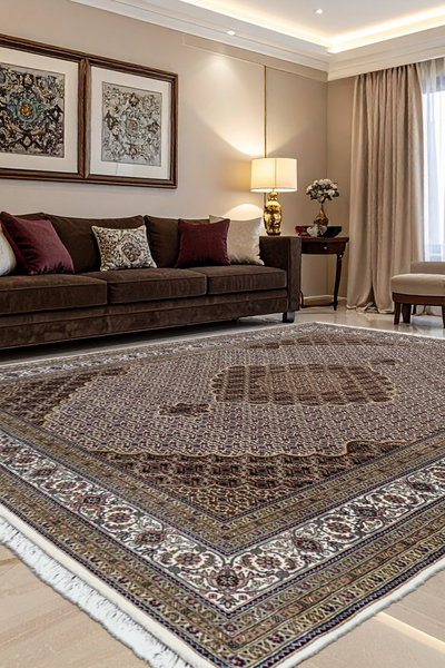 Tabriz - Indo Handknotted Rug 101 - 304x200 cms