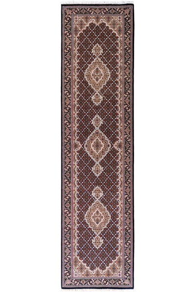 Tabriz Hand Knotted Hallway Runner - 303x76 cm