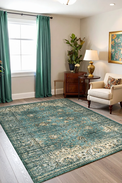 Jasmine Traditional Rug - 101 Blue