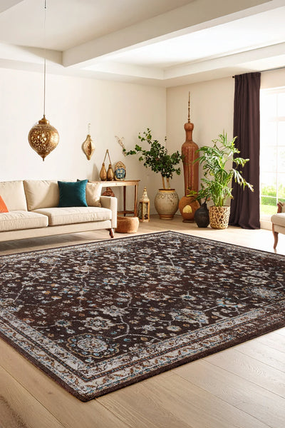 Jasmine Traditional Rug - 107 Brown