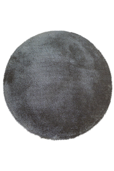 Lusso Plain Shaggy Rug - 118 Steel