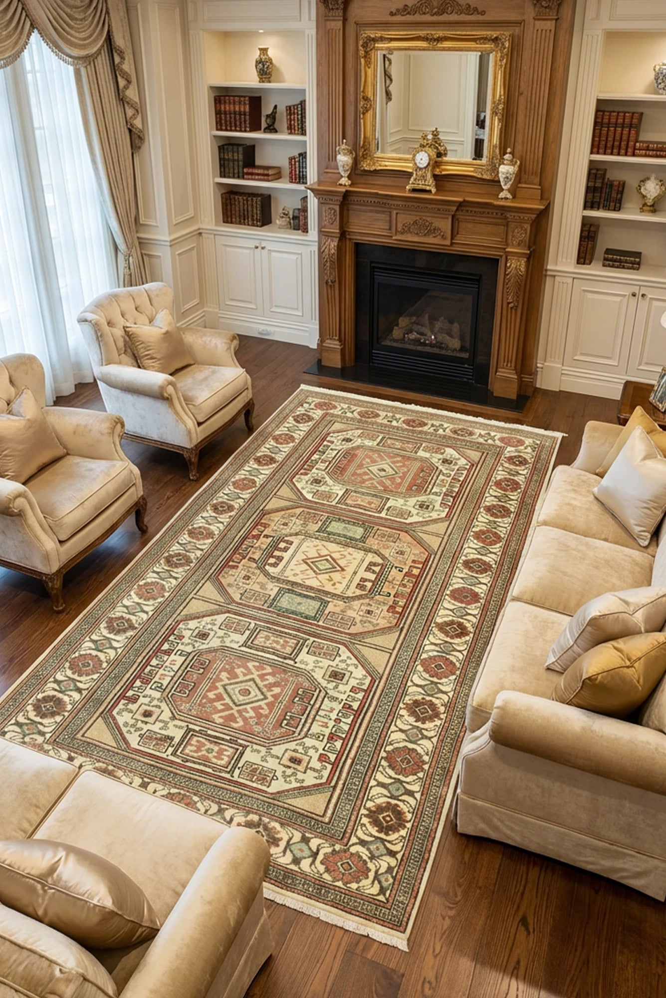 Kaissari - Turkish Hand-Knotted Wool Rug