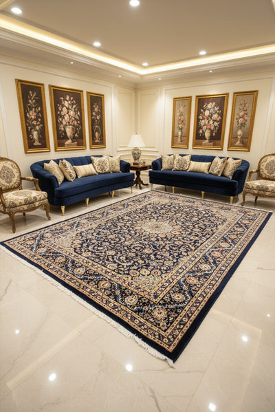 Kashan - Persian Hand Knotted Rug - 363x250cm