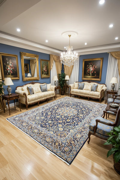 Kashan - Persian Hand Knotted Rug - 390x295 cms