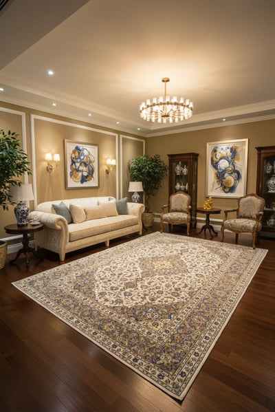 Kashan - Persian Hand Knotted Rug 102 - 377x255 cms