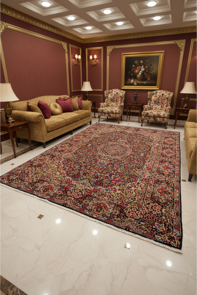 Kerman Hand Knotted Wool Rug  315x215
