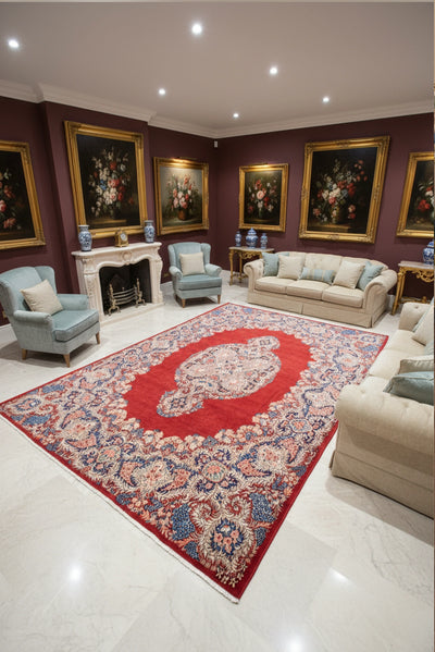 Kerman Persian Handknotted Rug 392x292 cm