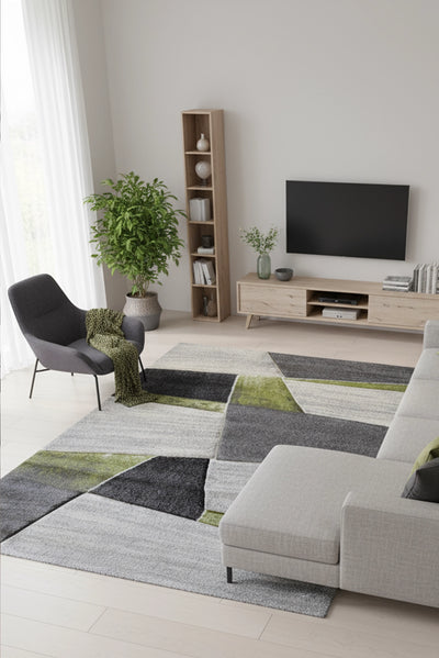 Love Abstract Rug - 111 Green