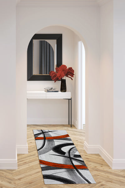 Love Abstract Rug - 106 Orange