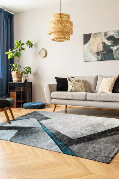 Love Abstract Rug - 115 Blue