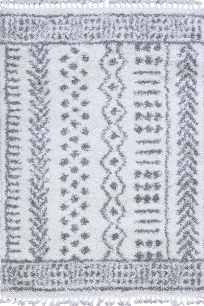 Luxor Shaggy Rug - 104 Grey