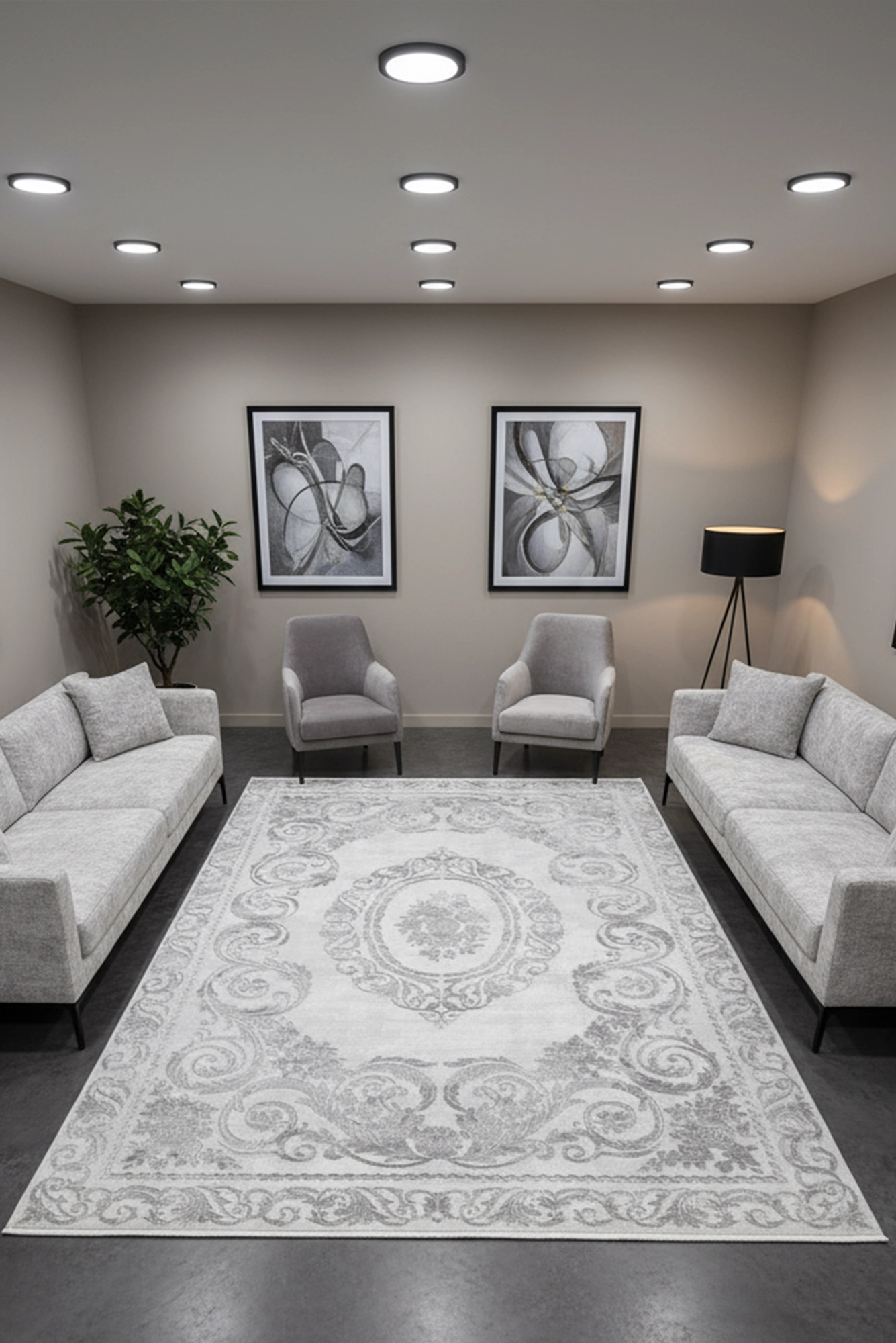 Marseille Soft Rug - Grey - 101