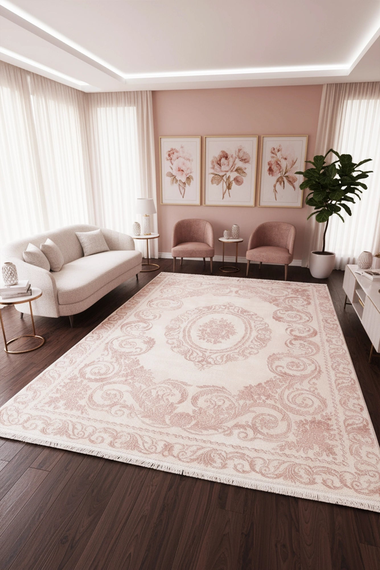 Marseille Soft Rug - Pink - 104