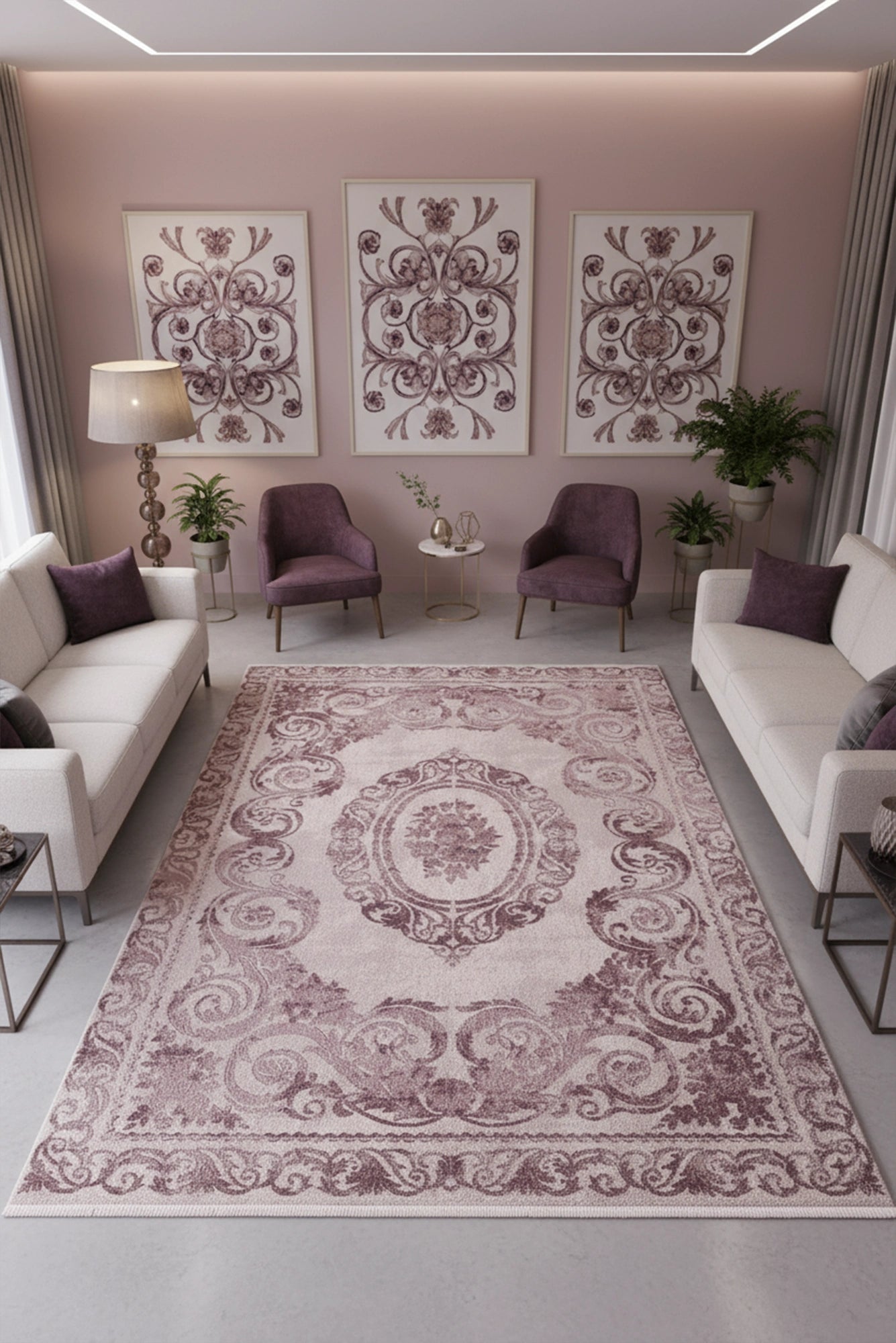 Marseille Soft Rug - Purple - 106