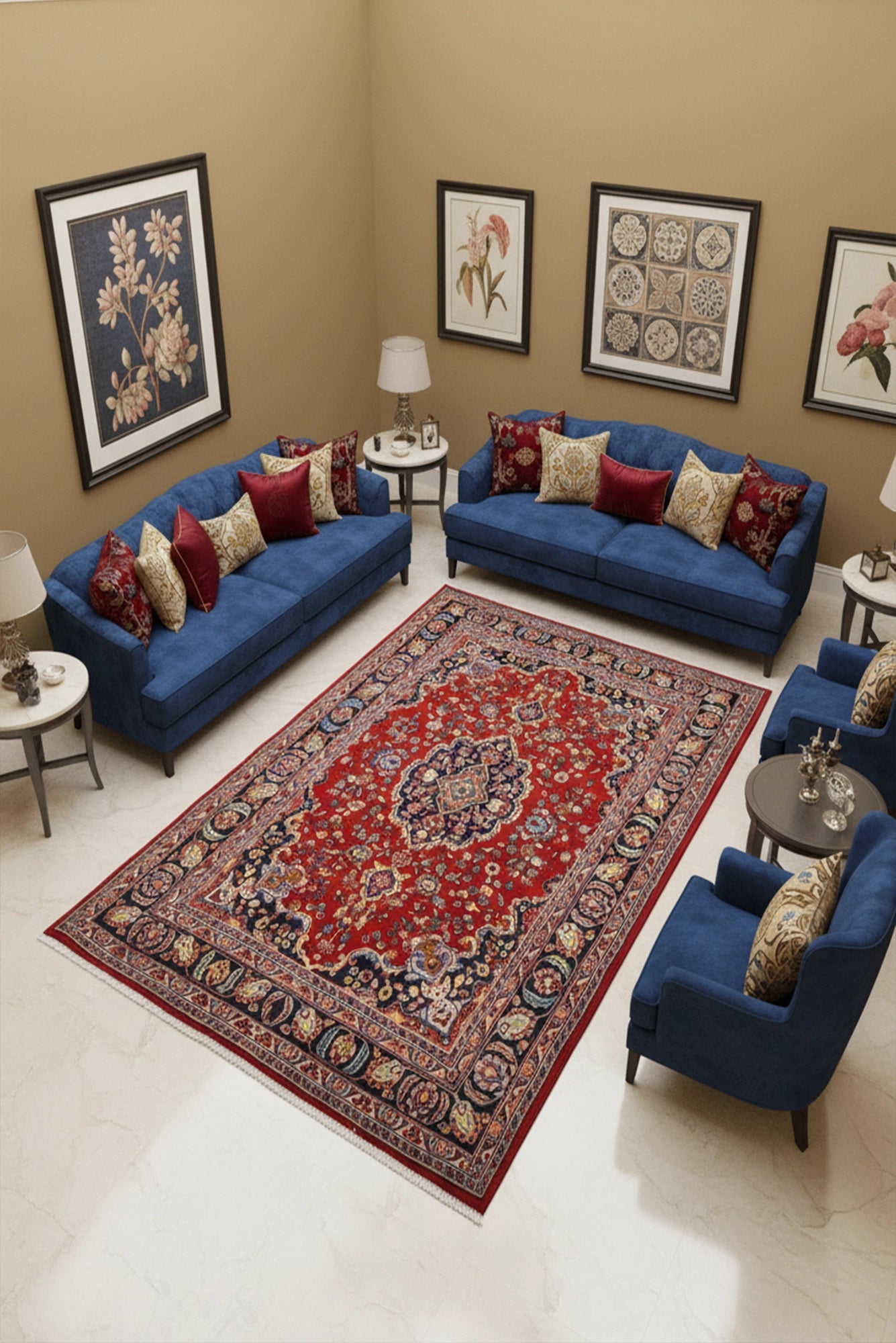 Mashad - Hand-Knotted Wool Rug - 295x200 cm