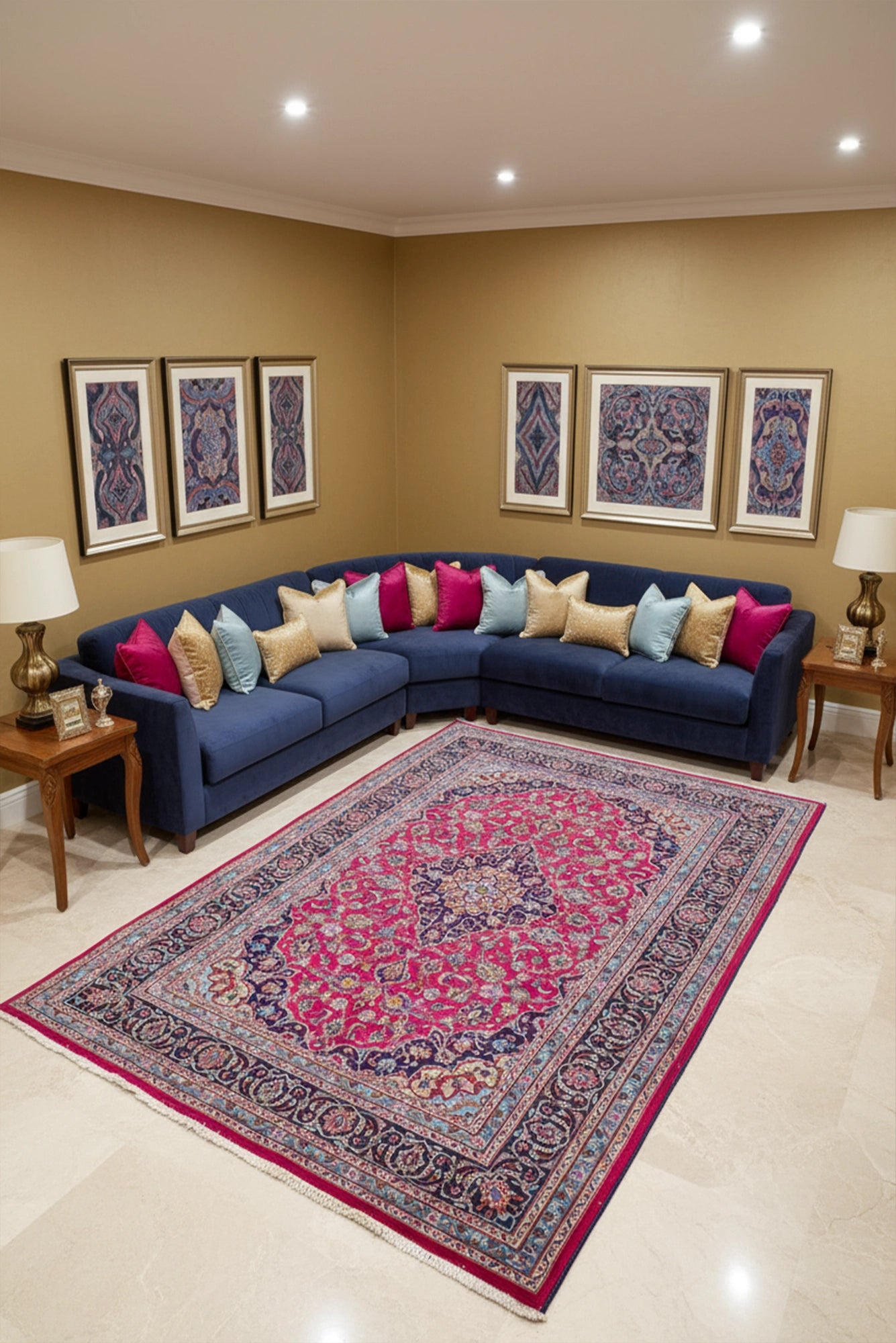 Mashad - Hand-Knotted Wool Rug - 300x200