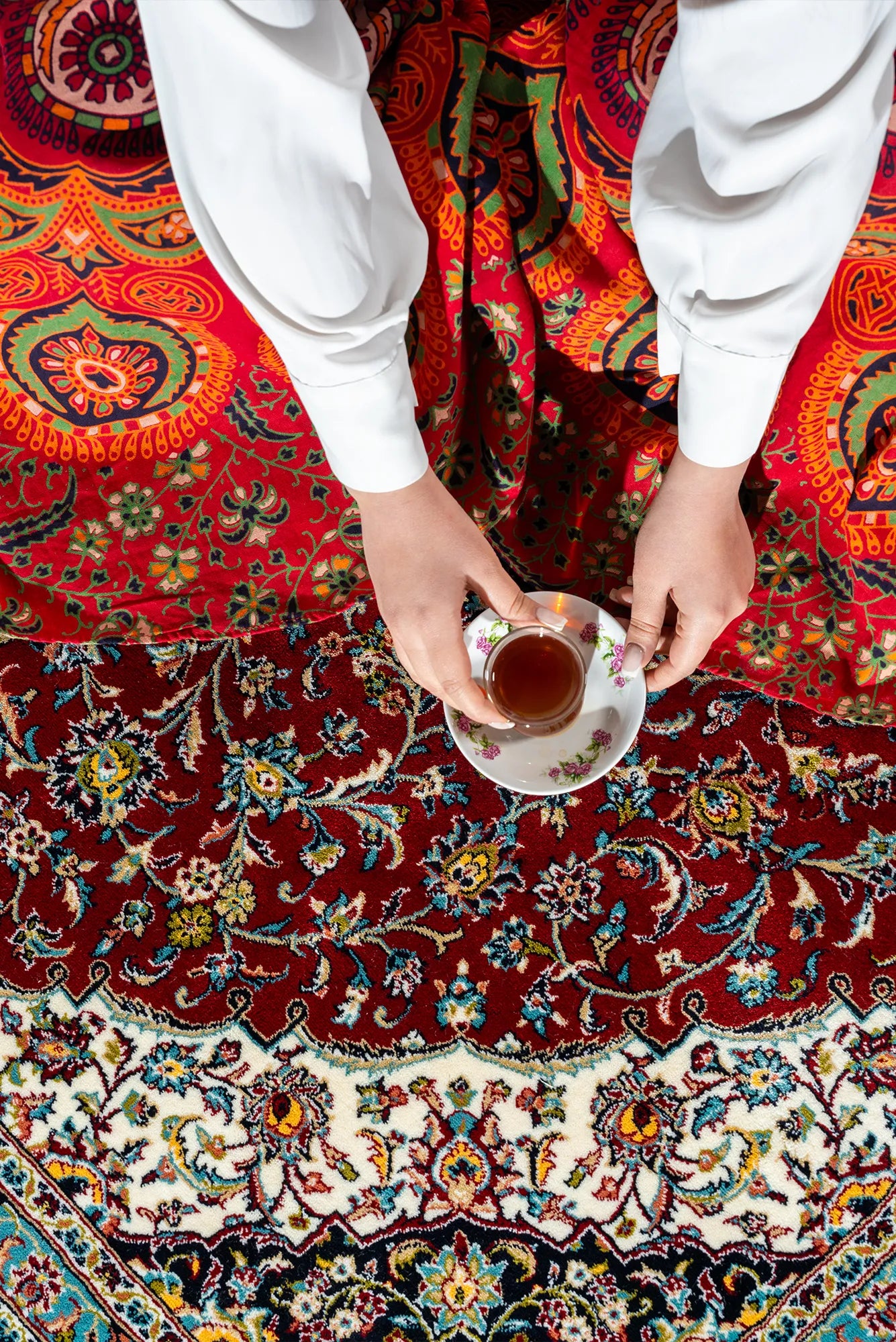 Melbourne Traditional Rug - 115 Red