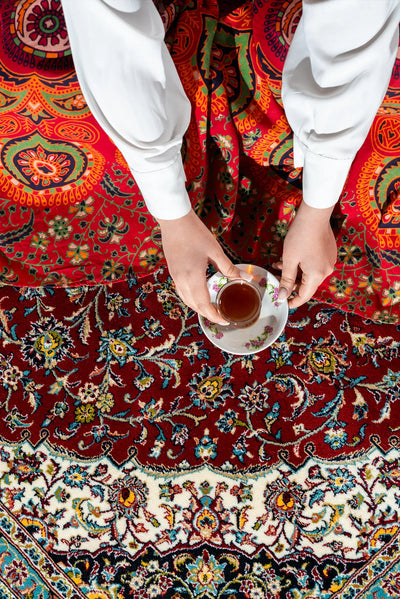 Melbourne Traditional Rug - 115 Red