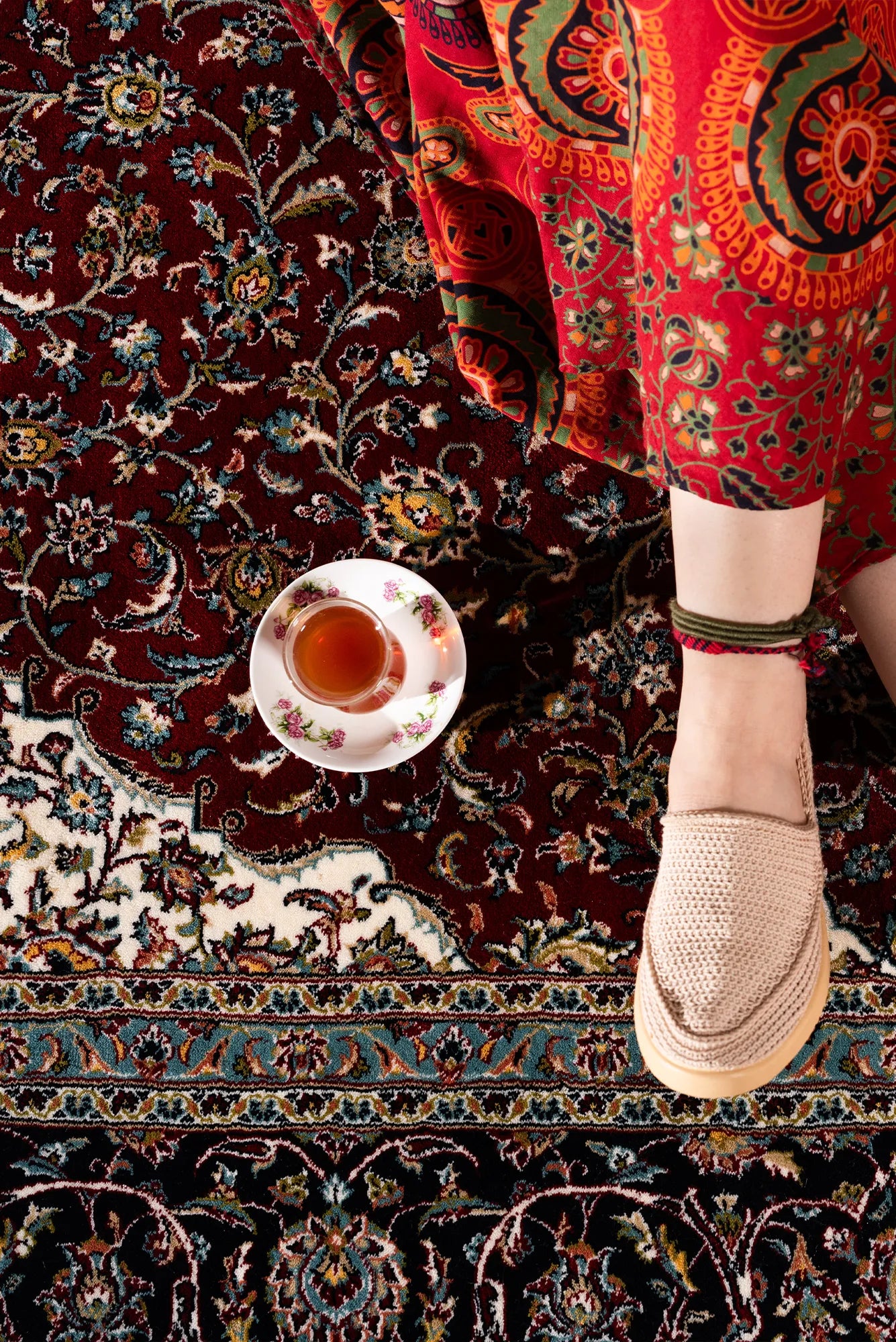 Melbourne Traditional Rug - 115 Red