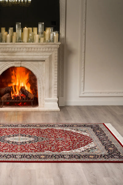 Melbourne Traditional Rug - 115 Red