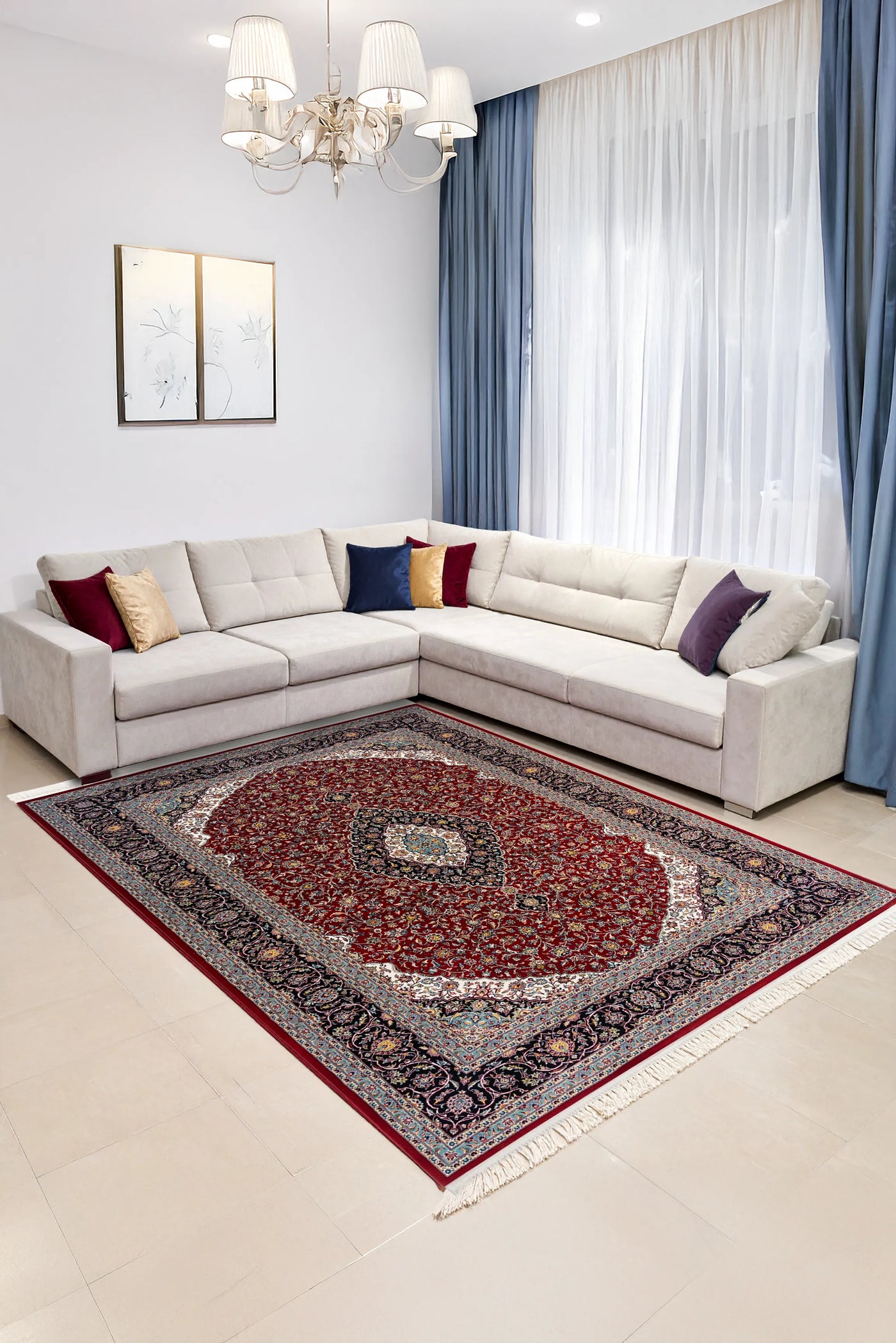 Melbourne Traditional Rug - 115 Red